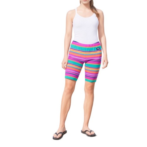 Moschino Rainbow Stripe Bike Shorts Multicolor