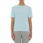 Moschino Light Blue Green Trim T-shirt