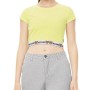 Moschino Teddy Bear Crop T-shirt Yellow
