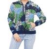 Moschino Tropical Floral Zip Hoodie Multicolor