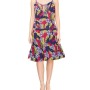 Moschino Tropical Leaf Print Camisole Dress Multicolor