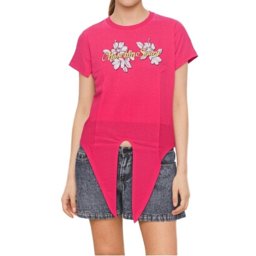 Moschino Floral Pink Split T-shirt