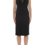 Moschino Mesh Panel Halter Dress Black