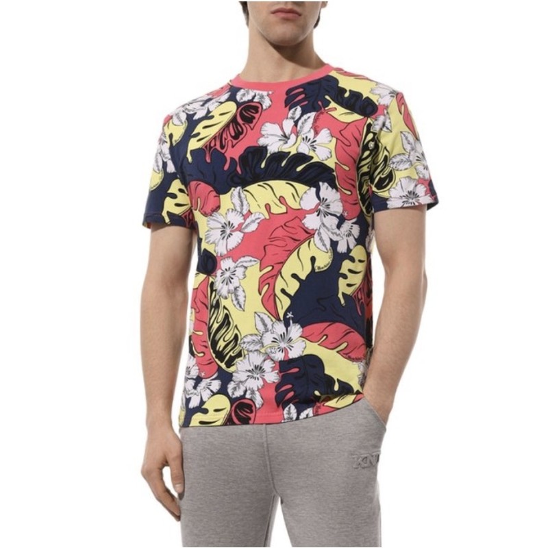 Moschino Tropical Floral Print T-Shirt Multicolor