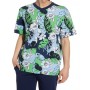 Moschino Tropical Floral V-Neck Top Multicolor