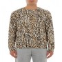 Moschino Leopard Print Sweatshirt Beige