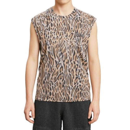 Moschino Leopard Print Tank Top Brown