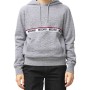 Moschino Logo Tape Hoodie Grey