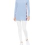 Moschino Logo Tape Long Pajama Top Light Blue