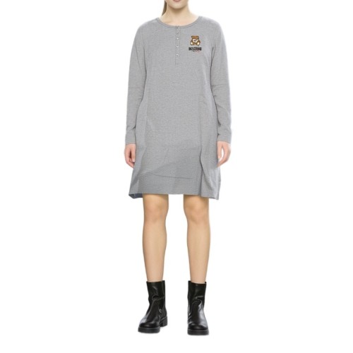 Moschino Grey Cotton Sleep Dress
