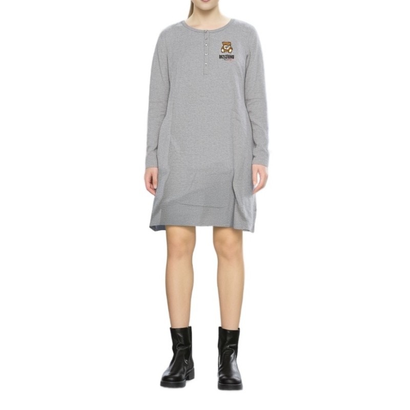 Moschino Grey Cotton Sleep Dress