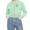Moschino Teddy Bear Crop Hoodie Green