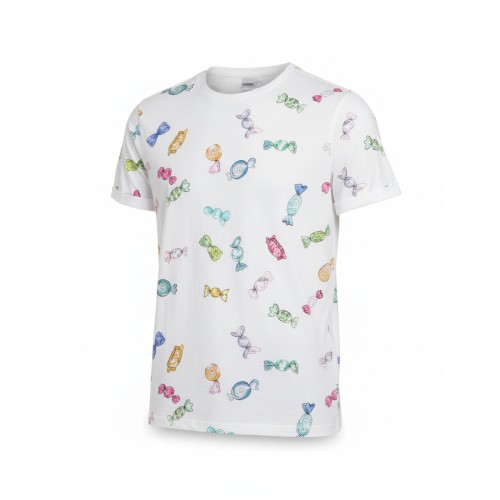Moschino Candy Print T-Shirt White