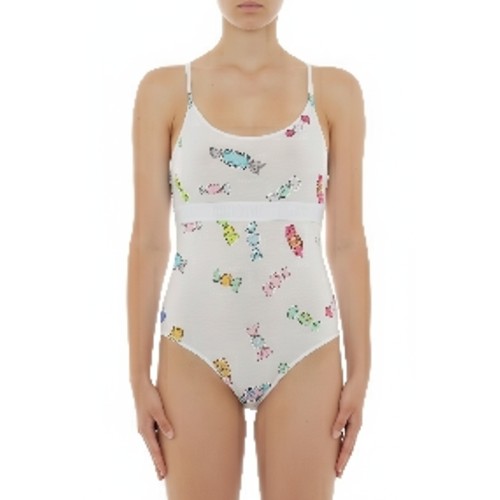 Moschino Floral Print Bodysuit White