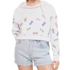Moschino Candy Print Cropped Hoodie Multi White