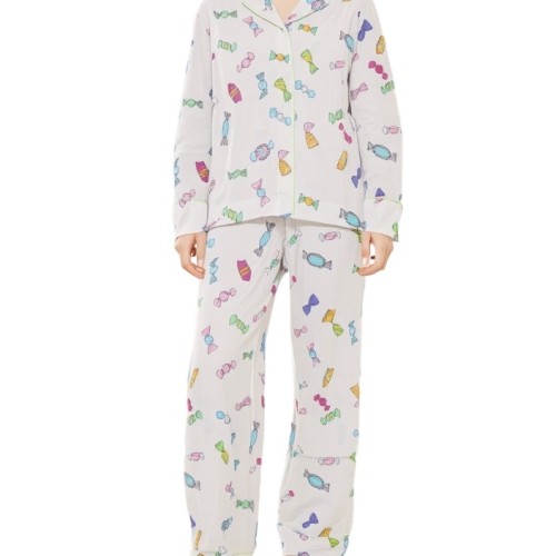Moschino Candy Print Pajama Set Multi White