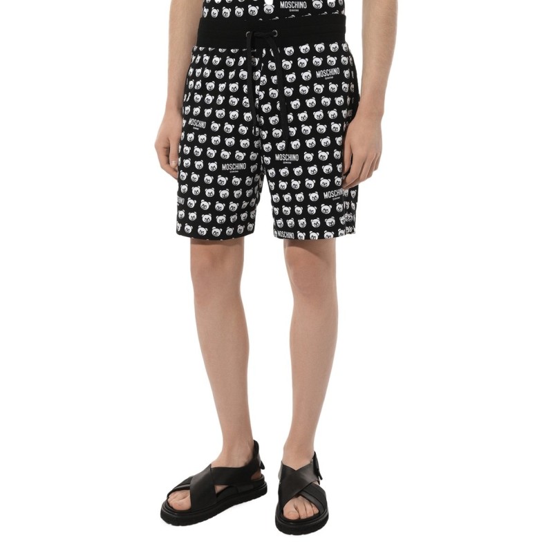 Moschino Teddy Bear Print Swim Shorts Black