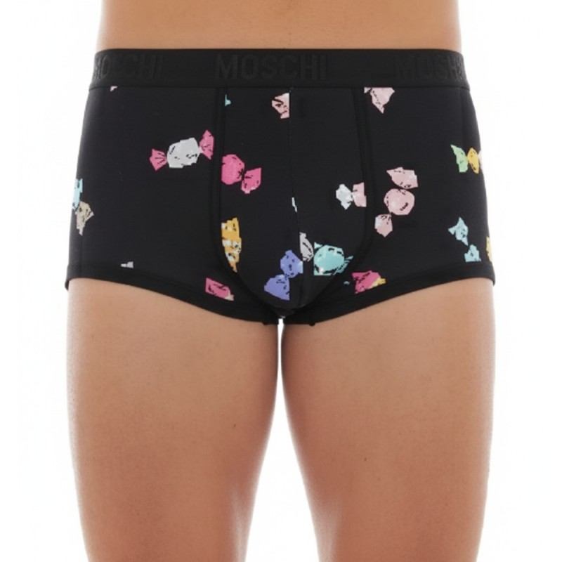 Moschino Colorful Crystal Print Boxer Briefs Black