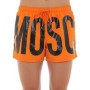 Moschino Logo Print Swim Shorts Orange