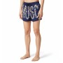 Moschino Navy Blue Logo Print Swim Shorts
