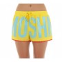 Moschino Logo Print Swim Shorts Yellow