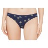 Moschino Navy Logo Print Thong