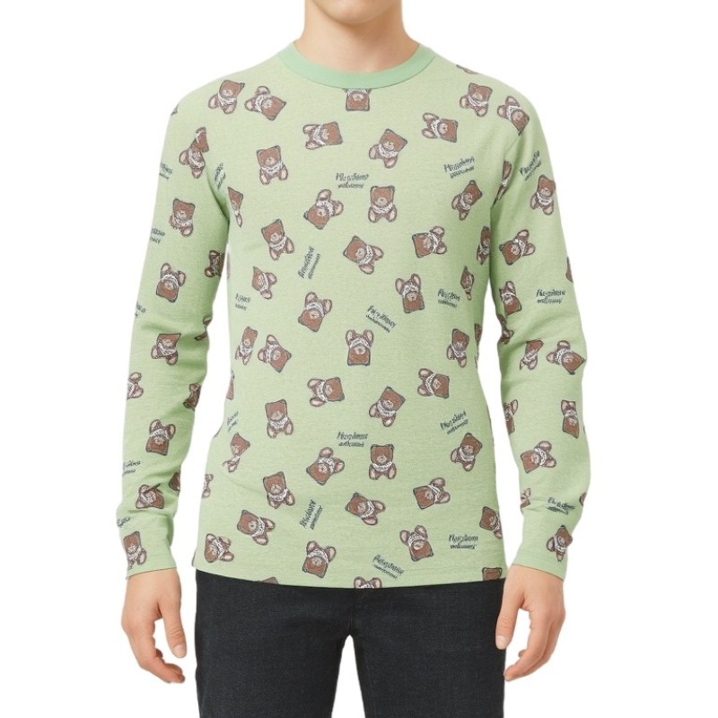 Moschino Teddy Bear Long Sleeve Tee Green