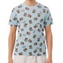 Moschino Teddy Bear Print T-shirt Light Blue