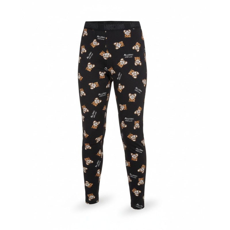 Moschino Teddy Bear Print Leggings Black