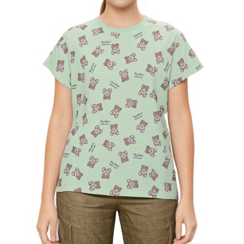 Moschino Teddy Bear Print T-Shirt Green