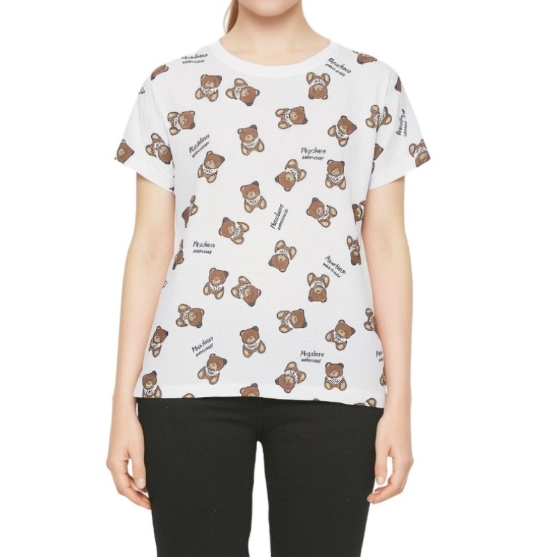 Moschino Teddy Bear Print T-shirt White