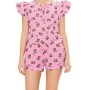 Moschino Teddy Bear Print Pajama Set Pink