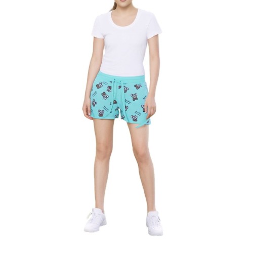 Moschino Bear Print Shorts Multi Green