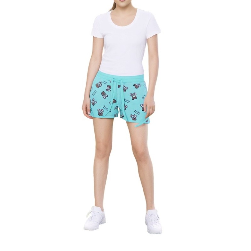 Moschino Bear Print Shorts Multi Green