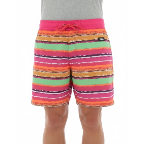 Moschino Striped Board Shorts Multicolor