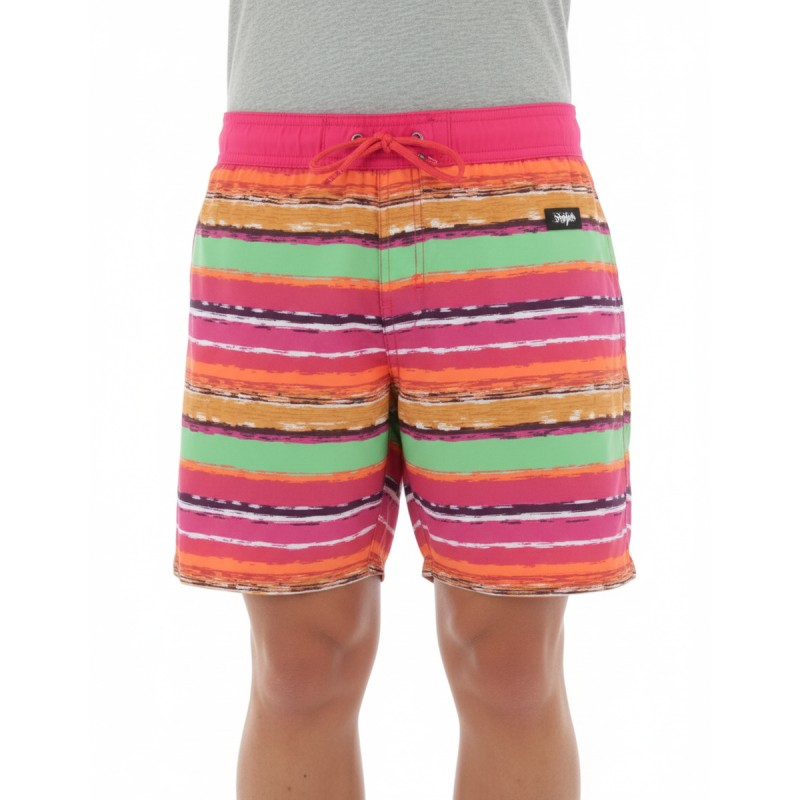 Moschino Striped Board Shorts Multicolor