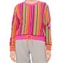 Moschino Rainbow Stripe Crewneck Sweatshirt Multicolor