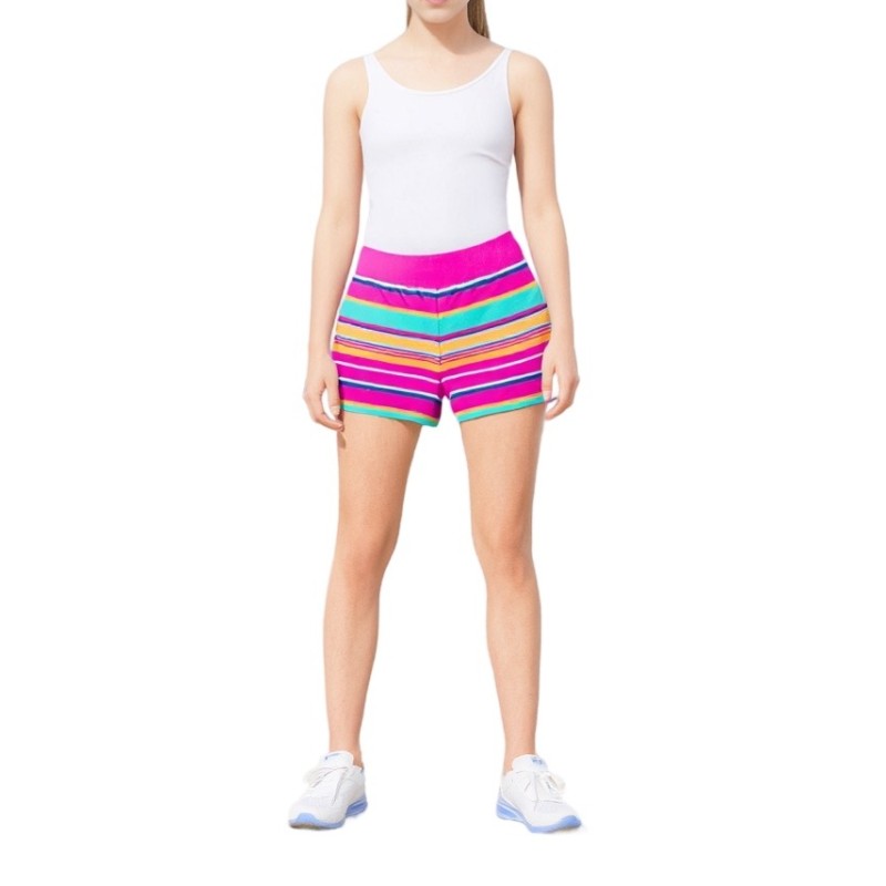 Moschino Multicolor Striped Beach Shorts