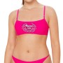 Moschino Swim Logo Bikini Top Pink