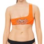 Moschino One Shoulder Bikini Top Orange
