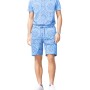 Moschino Paisley Print Shorts Set Blue