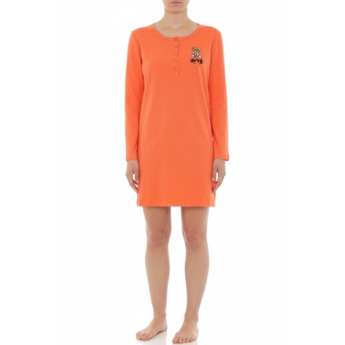 Moschino Orange Bear Print Nightgown