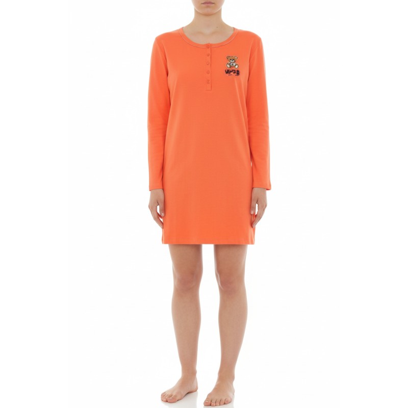 Moschino Orange Bear Print Nightgown