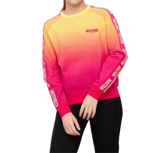 Moschino Ombre Gradient Sweatshirt Pink Yellow