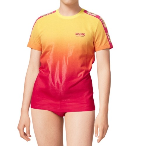 Moschino Gradient Sunset T-Shirt Multi Fucsia