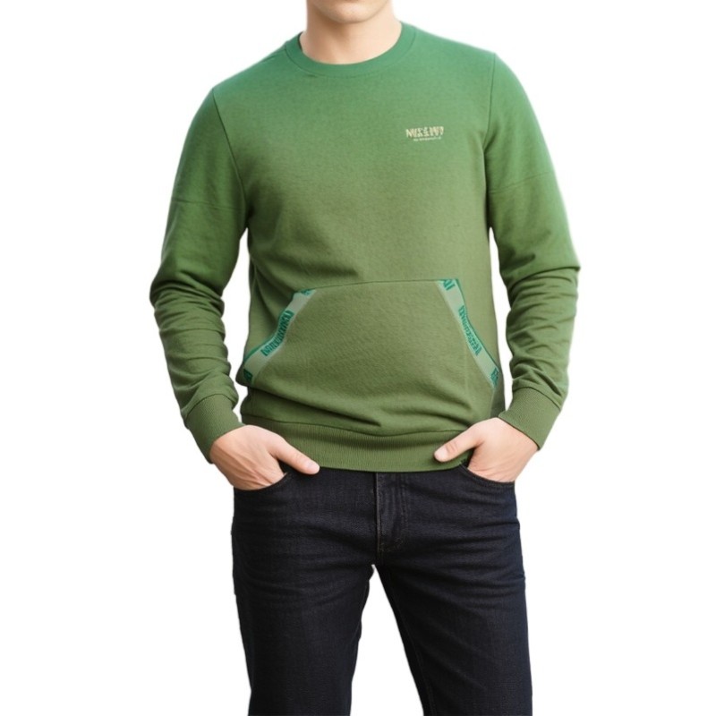 Moschino Kangaroo Pocket Crewneck Sweatshirt Green