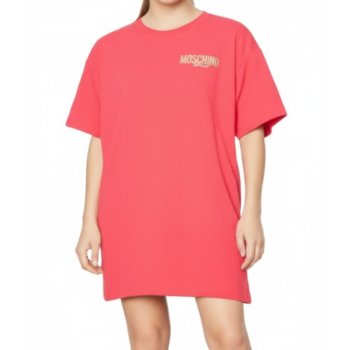 Moschino Oversized T-Shirt Dress Pink