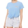 Moschino Embroidered Logo T-shirt Light Blue