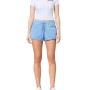 Moschino Logo Cotton Jersey Shorts Light Blue