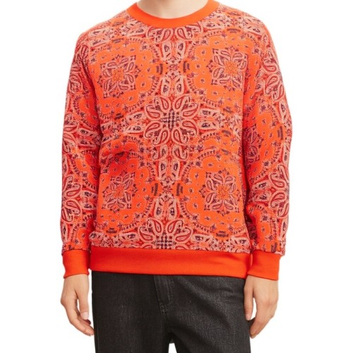 Moschino Paisley Bandana Print Sweatshirt Orange